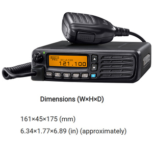 Transceptor de banda aérea VHF 118-136.992MHz, radio bidireccional de aviación, walkie-talkie ICOM IC-A120 con reducción de ruido y Bluetooth - Product Image 4
