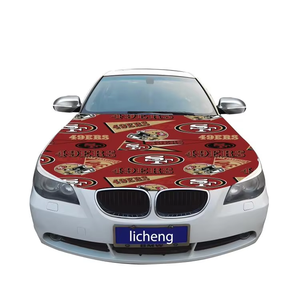 New <span class=keywords><strong>Orleans</strong></span> Saints Flag Couverture de capot de voiture 3.3x5ft 5x7ft 100% Polyester, les tissus élastiques du moteur peuvent être lavés Drapeaux de bannière de capot de voiture - Product Image 6