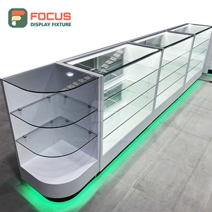 Vitrine à tabac sur mesure, finition mate, étagère en verre, tiroir verrouillable, vitrine à cigarettes - Product Image 6