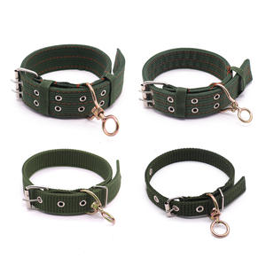 <span class=keywords><strong>Collier</strong></span> réglable <span class=keywords><strong>anti</strong></span>-dérapant de cou de fibre de polyester d'article vert militaire de vente chaude <span class=keywords><strong>pour</strong></span> des chiens - Product Image 2