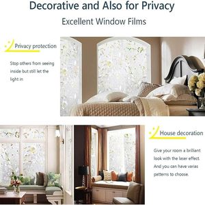<span class=keywords><strong>Film</strong></span> de fenêtre statique pour la maison, autocollant de fenêtre statique givré pour la protection de la vie privée - Product Image 4