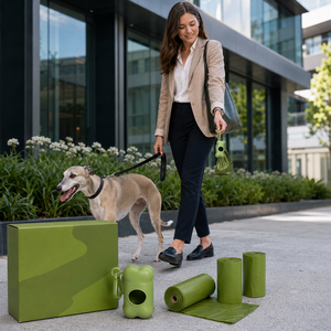 Bolsas Desechables Personalizadas al por Mayor para Desechos de Perros en Rollos, Bolsas Fáciles de Abrir para Limpieza de Mascotas para Paseos Diarios al Aire Libre - Product Image 3