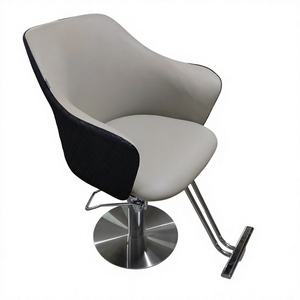 Sillón de Salón Pequeño Negro Kisen y Silla de Lavacabezas, Silla de Estilismo para Salón, Set de Estación de Peluquería, Silla de Barbero, Mobiliario de Salón - Product Image 1