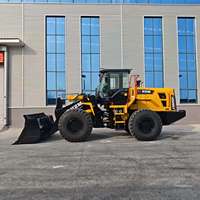 Nouvelle conception, modèle chinois HZM957, chargeuse sur pneus articulée 5T 4x4, chargeuse de chantier lourde