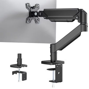 Monitor lengan tunggal dapat diatur berdiri <span class=keywords><strong>c</strong></span>-clamp/dasar Grommet 90 derajat sudut miring VESA 75x7 5/100x100mm 360 derajat Monitor rotasi - Product Image 3