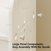 Armoire de rangement d'angle en plastique pour enfants, organisateur de jouets, OEM ODM, meubles de chambre d'enfant personnalisés