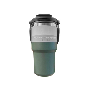 Wholesale Stainless Steel Vacuum Insulated Water Bottle <b>with</b> Lifting Handle <b>Straw</b> & Spout Lid for Car Travel BBQ - Product Image 1
