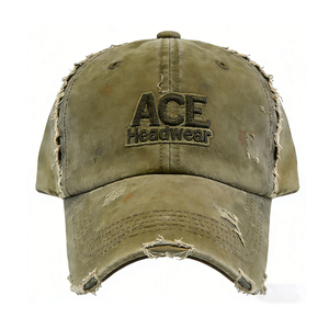 Gorra de Béisbol Personalizable con Bordes Deshilachados, Gorras de Béisbol Lisas y Desgastadas, Gorra de Béisbol de Algodón Lavado para Hombre - Product Image 6