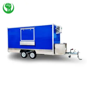 Remorque carrée de camion de nourriture de 14 pieds USA version standard équipement complet avec certification DOT
