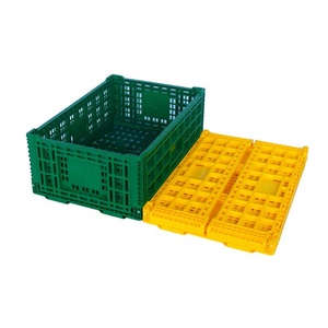 Giá Rẻ Heavy Duty Cấp Thực Phẩm Đóng Mở Thùng Nhựa Cho Sản Xuất Tái Chế Nhựa Gấp Thùng Cho Trái Cây Và Rau Quả - Product Image 1