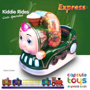 รถไฟของเล่นเด็กแบบหยอดเหรียญ รุ่นใหม่ บิดหมุนได้ รถของเล่นบิดหมุน เครื่องเล่นเกมบิดหมุน - Product Image 4