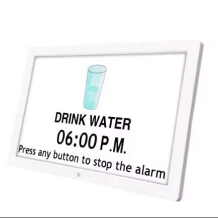 Alzheimer Day Alarm Clock with Digital Large Display for Seniors and Smart Calendar