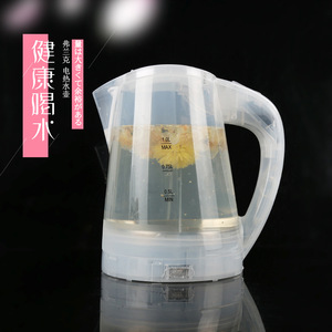 Frank Electric Kettle 1L Transparent PP Plastic Automatic Shut <b>Off</b> Portable For Dorm Office Use - Product Image 4