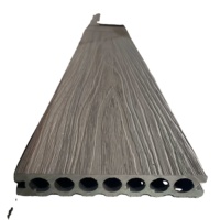 Planches de terrasse en composite WPC imitation teck 3D gaufré, écologiques, ignifuges, à double verrouillage, pour cour extérieure – Vente en gros