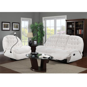 Sillón Reclinable Eléctrico Moderno <span class=keywords><strong>de</strong></span> Cuero, con Masaje Suave, Giratorio, con Portavasos, Doble Bolsillo, <span class=keywords><strong>Control</strong></span> Remoto, Modelo 6022 - Product Image 4