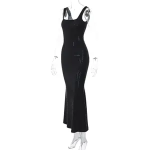 DG320793 Vestido longo feminino de plástico 2024 primavera feito na China