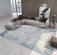 Tapis moderne en laine et soie, grande taille, personnalisable, confortable, à poils longs, antidérapant, pour avion
