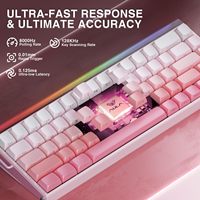 AULA HERO 68HE Clavier de jeu filaire Magnétique 8K Hz Taux d'interrogation 0.125ms Latence Clavier échangeable à chaud Clavier professionnel