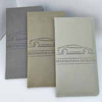 Accesorios personalizados para vehículos, portadocumentos para licencia de conducir, cierre magnético, cuero PU, carpeta de registro y seguro de coche