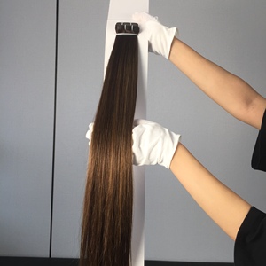 Extensiones de Cabello Remy Ruso Rubio de Jasmine Beauty Factory, Doble Trama, Cutícula Alineada, Doble Trama a Máquina, para Salón - Product Image 3