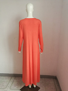 KY élastique décolleté doux coton peigné enceinte à manches longues dentelle maternité/<span class=keywords><strong>allaitement</strong></span> robe de <span class=keywords><strong>nuit</strong></span> ensemble - Product Image 5