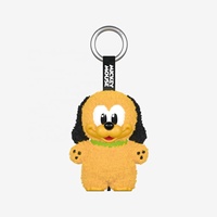 Original Popmart boîte aveugle nouvelle famille Mickeyy Mouse mignon ensemble porte-clés série figurines dessin animé peluche poupée jouets boîtes mystère