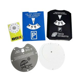 Customizable Temporary Parking Discs Plastic 15x10.6Cm For Car Parking Export - Product Image 5