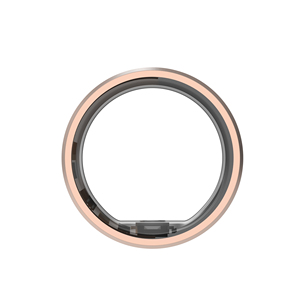 Nouvelle bague intelligente bicolore or rose en céramique avec NFC, moniteur de santé et de sommeil, et contrôle par application - Product Image 3