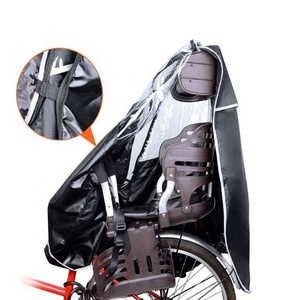 Poncho populaire <span class=keywords><strong>Amazon</strong></span> pour enfants, siège arrière de vélo, vêtements de pluie Pvc Transparent Poncho Portable housse de pluie - Product Image 5