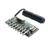 Récepteur RF 433 mhz Module décodeur de Code d'apprentissage 433 mhz sortie sans fil 4 CH pour le codage des télécommandes