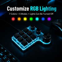 Teclado Programable SIKAI de 9 Teclas con 3 Perillas, Controlador USB con Cable RGB para Streaming, Teclado de Atajos Personalizado para Edición y Productividad