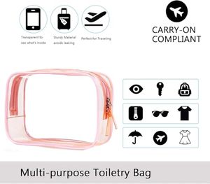 <span class=keywords><strong>Bolsa</strong></span> de Maquillaje Transparente de PVC con Logotipo Personalizado al por Mayor, <span class=keywords><strong>Bolsa</strong></span> de Viaje Informal y Portátil con Cremallera para Productos de Cuidado de la Piel y Artículos de Tocador - Product Image 6