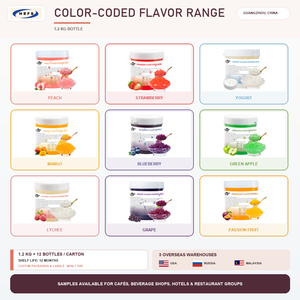 Bolas de Jugo de Uva Explosivas (Popping <span class=keywords><strong>Boba</strong></span>) 1.2kgx12 Cartón, Dulces Bolas Moradas para Té de Burbujas, Yogur y Postres de Frutas - Product Image 2