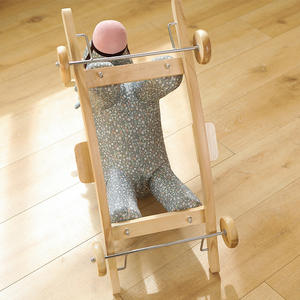 <span class=keywords><strong>Cheval</strong></span> à <span class=keywords><strong>bascule</strong></span> en peluche certifié sûr pour les tout-petits - Jouet à roulettes réglable pour l'intérieur et l'extérieur, cadeau idéal pour le 1er anniversaire et la fête prénatale - Product Image 4