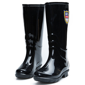Botas de Lluvia de Tacón Alto para Mujer Shanghai Warrior, Negras, de PVC, Antideslizantes, para Uso en Construcción - Product Image 5