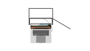 OEM 15.6" FHD 1080P IPS FHD Dual portable display monitor Laptop Screen Extender Foldable Second Monitor with Type-C <b>Plug</b> Play - Product Image 6