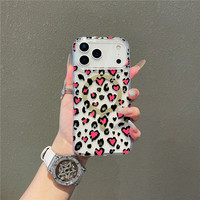 Coque de téléphone magnétique IMD imprimée léopard plaqué or pour iPhone 17 Air, 17 Pro, 18 Pro Max