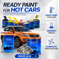 Peinture automobile 2K noire brillante pour rénovation, très demandée chez les concessionnaires