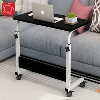 Bureau à domicile réglable en hauteur mobile Table d'ordinateur portable avec roues