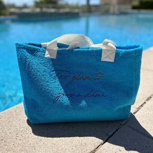 Bolsas de playa para piscina bordadas Bolso de hombro reversible <span class=keywords><strong>extra</strong></span> grande Bolsas de asas de rizo de algodón Premium lujosas y suaves - Product Image 5