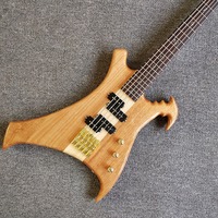Guitare basse à 5 cordes de couleur naturelle, buzzer, Top, décolleté, livraison gratuite
