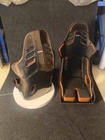 Sièges de course personnalisés YLC Factory, sièges baquet en cuir PVC carbone pour siège de course classique Recaro, siège de course original pour Recaro