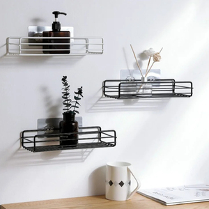 Wholesale Wall Mount <b>Bathroom</b> Corner Rack Organizer <b>Kitchen</b> Storage Tools Spice Jar Shelf - Product Image 4