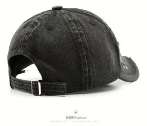 Gorra de béisbol estilo japonés retro de color sólido para hombre, gorra de viaje con visera, lavada y desgastada - Product Image 6