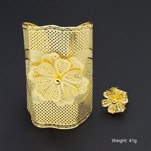 Nouvelle vente Jxx : Ensemble de bijoux indiens en laiton de haute qualité, plaqué or 24 carats, pour femmes, ensembles de bijoux de mariée - Product Image 5