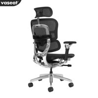 Chaise de bureau ergonomique confortable au design moderne en maille, siège de direction à dossier haut pour bureau commercial, chaise de travail de luxe