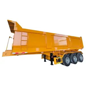 High Quality Heavy Duty 40ton 60 Tons 3 4 Axle Hydraulic Dump Truck Tipper Semi Trailer For Sale