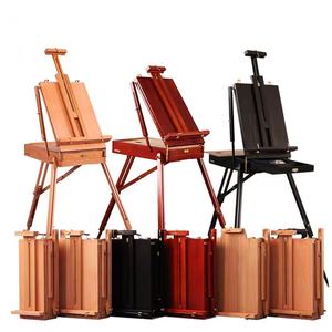 Chevalet français portable en bois Bview Art pour artiste <span class=keywords><strong>peintre</strong></span>, boîte à croquis - Product Image 1