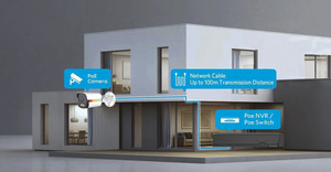 Système de surveillance en circuit fermé POE à 4 canaux avec fonction de vision nocturne audio utilisé pour la surveillance intérieure et extérieure - Product Image 4