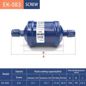 SAE 1/2 "3/8" Verflüssigung ssatz Flüssigkeits leitung Ölfilter Essential Refrige ration & Heat Exchange Ersatzteil - Product Image 2